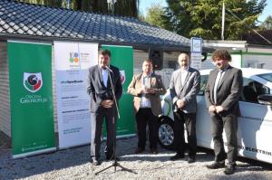 Otvoritev štirih novih polnilnih postaj za električna vozila v Grosupljem 8